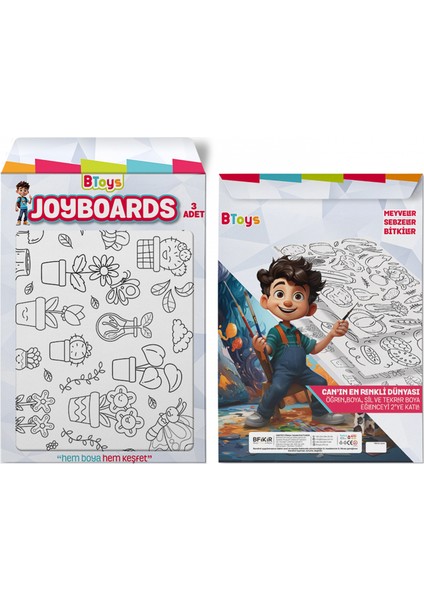 Joyboards Meyveler, Sebzeler, Bitkiler 3 Adet