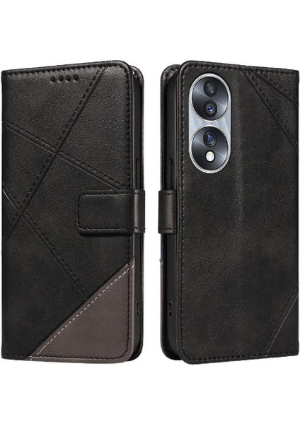 Elmas ve Kart ile Onur 70 Deri Telefon Koruma Kılıfı Için Flip Case (Yurt Dışından)