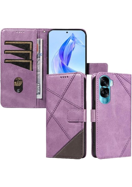 Elmas Dikiş Deri Telefon Kılıfı ile Onur 90 Lite Için Flip Case ve (Yurt Dışından) indirimleri