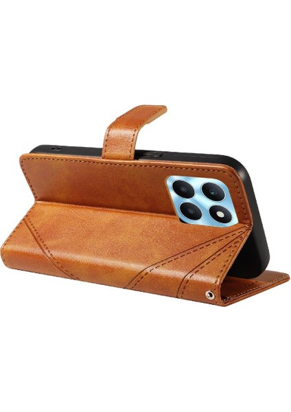 Elmas Dikiş ve Kart Yuvası Deri ile Onur X6A 4g Için Flip Case (Yurt Dışından)