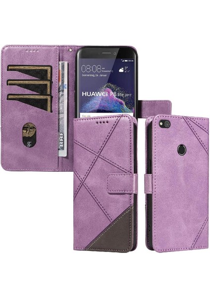 Huawei P8 Lite ve Kart Yuvası Deri Telefon Koruma Kılıfı Için Flip Case (Yurt Dışından) modelleri