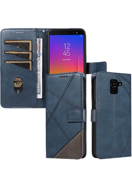 Samsung Galaxy J6 2018 Için Flip Case ve Kart Yuvası Yüksek Kaliteli Deri (Yurt Dışından)