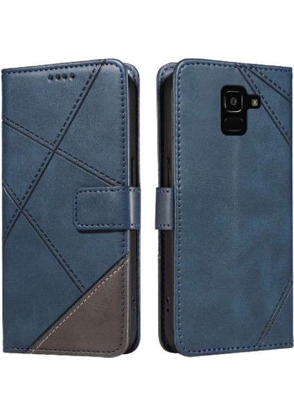 Samsung Galaxy J6 2018 Için Flip Case ve Kart Yuvası Yüksek Kaliteli Deri (Yurt Dışından)