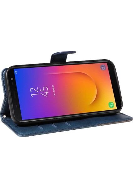 Samsung Galaxy J6 2018 Için Flip Case ve Kart Yuvası Yüksek Kaliteli Deri (Yurt Dışından)