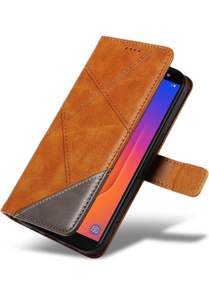 Samsung Galaxy J6 2018 Için Flip Case ve Kart Yuvası Yüksek Kaliteli Deri (Yurt Dışından)