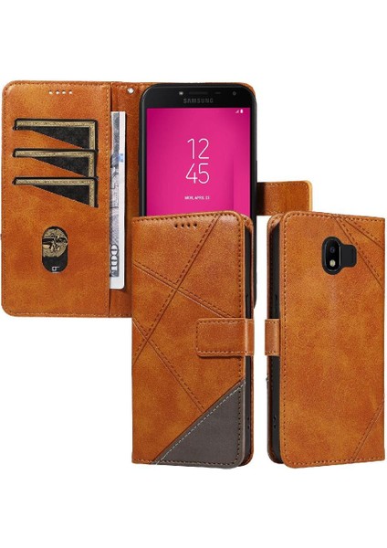 Elmas Dikiş ile Samsung Galaxy J4 2018 Yüksek Kalite Için Flip Case (Yurt Dışından)