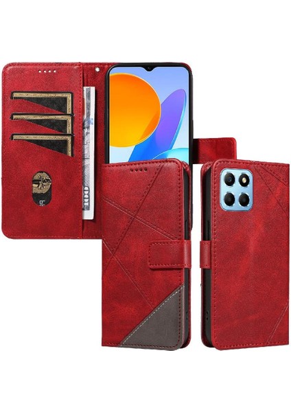Onur X8 5g Deri Telefon Koruma Kılıfı ve Kart Yuvası Için Flip Case (Yurt Dışından)