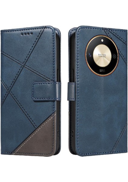 Elmas Dikiş Deri Telefon Koruması ile Onur X50 Için Flip Case (Yurt Dışından)