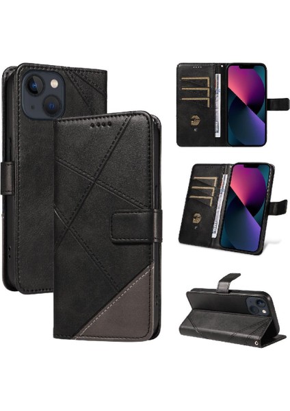 IPhone 13 Için Flip Case ve Kart Yuvası Deri Telefon Koruma Kılıfı ile (Yurt Dışından)
