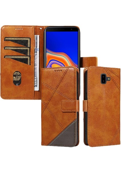 Elmas Dikiş ile Samsung Galaxy J6 Başbakan Yüksek Kalite Için Flip Case (Yurt Dışından)