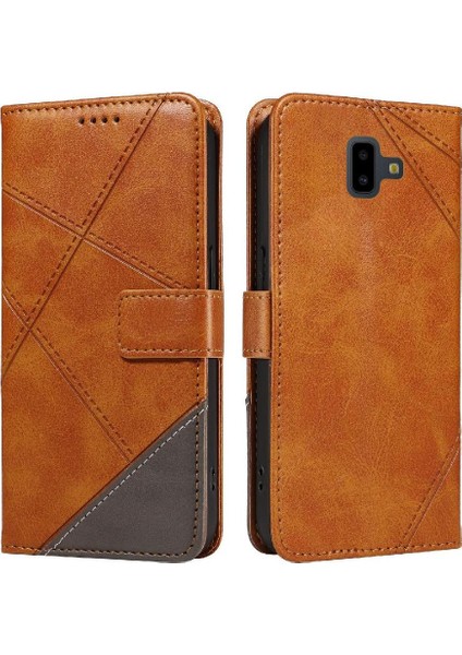 Elmas Dikiş ile Samsung Galaxy J6 Başbakan Yüksek Kalite Için Flip Case (Yurt Dışından)