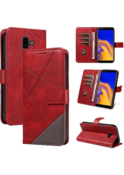 Elmas Dikiş ile Samsung Galaxy J6 Başbakan Yüksek Kalite Için Flip Case (Yurt Dışından)