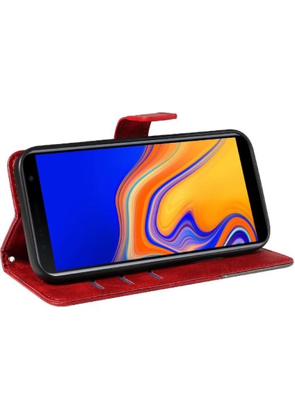 Elmas Dikiş ile Samsung Galaxy J6 Başbakan Yüksek Kalite Için Flip Case (Yurt Dışından)