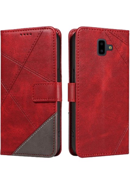 Elmas Dikiş ile Samsung Galaxy J6 Başbakan Yüksek Kalite Için Flip Case (Yurt Dışından)