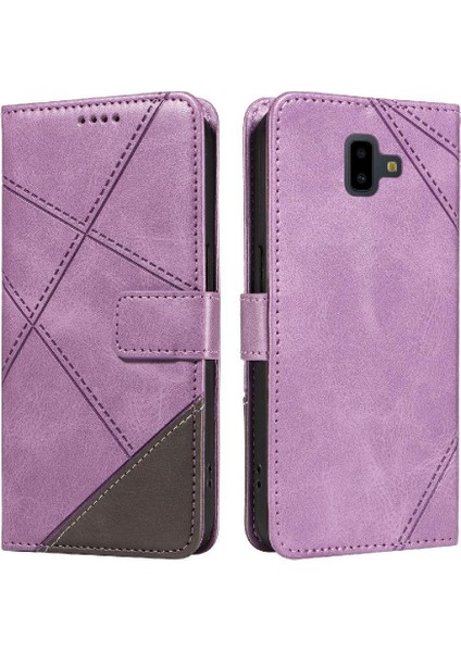 Elmas Dikiş ile Samsung Galaxy J6 Başbakan Yüksek Kalite Için Flip Case (Yurt Dışından)
