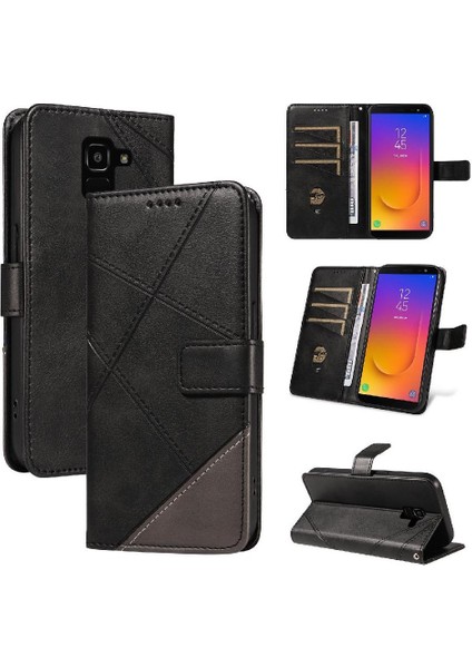 Samsung Galaxy J6 2018 Için Flip Case ve Kart Yuvası Yüksek Kaliteli Deri (Yurt Dışından)