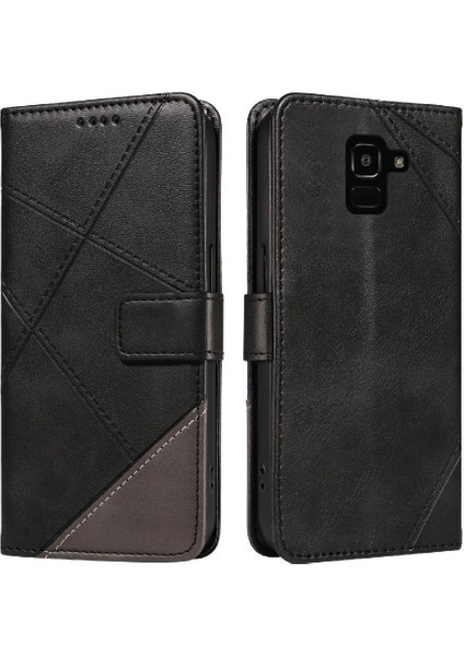 Samsung Galaxy J6 2018 Için Flip Case ve Kart Yuvası Yüksek Kaliteli Deri (Yurt Dışından)