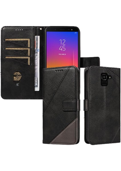 Samsung Galaxy J6 2018 Için Flip Case ve Kart Yuvası Yüksek Kaliteli Deri (Yurt Dışından)