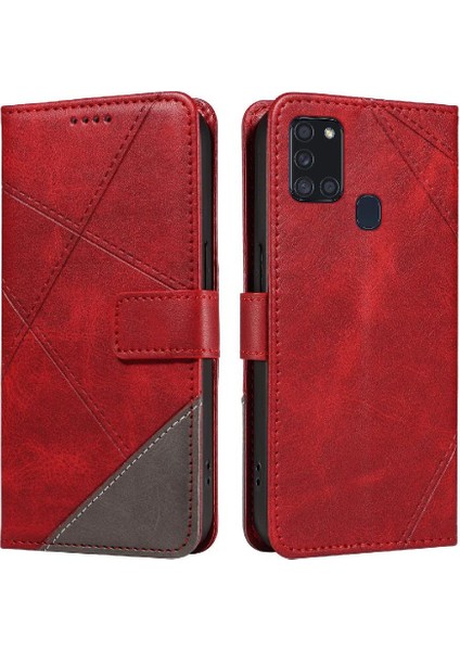 Samsung Galaxy A21S Yüksek Kalite ve Kart Yuvası Deri Telefon Için Flip Case (Yurt Dışından)