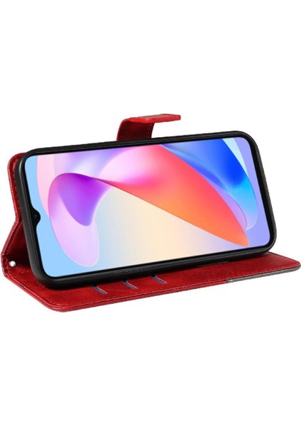 Elmas Dikiş ve Kart Yuvası Deri ile Onur X6A 4g Için Flip Case (Yurt Dışından)