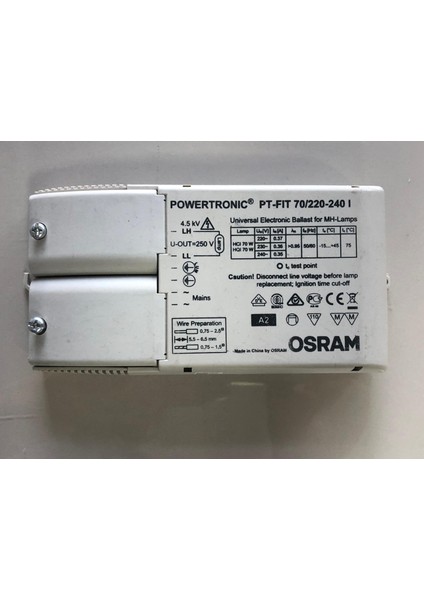 Metal Halide Elektronik Balast Powertronic Pt-Fıt 70W/220-240 I