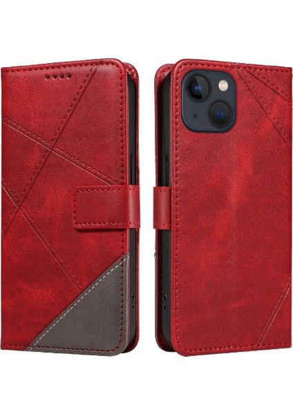 IPhone 13 Için Flip Case ve Kart Yuvası Deri Telefon Koruma Kılıfı ile (Yurt Dışından)