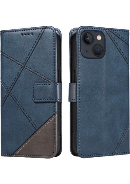 IPhone 13 Için Flip Case ve Kart Yuvası Deri Telefon Koruma Kılıfı ile (Yurt Dışından)