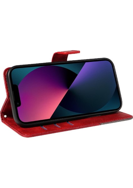 IPhone 13 Mini ve Kart Yuvası Deri Telefon Koruma Kılıfı Için Flip Case (Yurt Dışından)