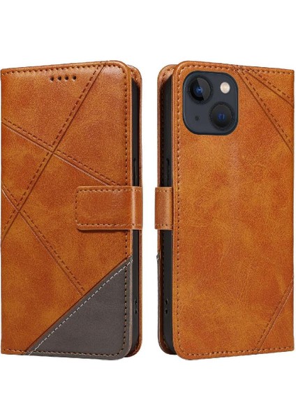 Elmas Dikiş Deri Telefon Koruması ile IPhone 14 Için Flip Case (Yurt Dışından)
