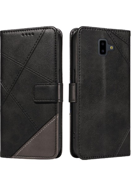 Elmas Dikiş ile Samsung Galaxy J6 Başbakan Yüksek Kalite Için Flip Case (Yurt Dışından)