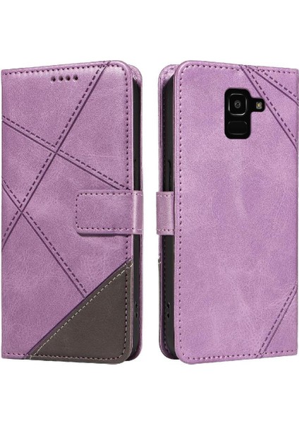 Samsung Galaxy J6 2018 Için Flip Case ve Kart Yuvası Yüksek Kaliteli Deri (Yurt Dışından)