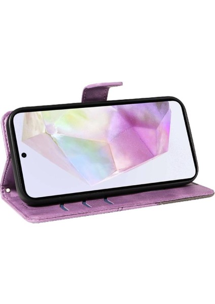 Elmas Dikiş ve Kart Yuvası ile Samsung Galaxy A35 5g Için Flip Case (Yurt Dışından) modelleri