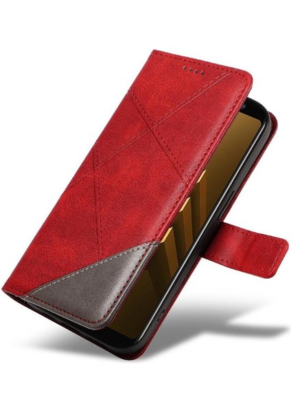 Samsung Galaxy A6 ve Kart Yuvası Deri Telefon Koruma Için Flip Case (Yurt Dışından)