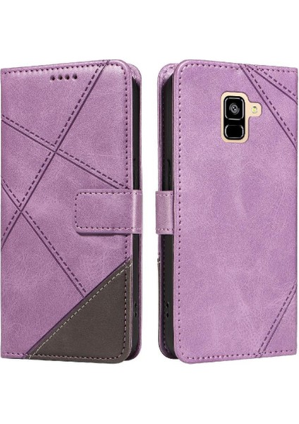Samsung Galaxy A6 ve Kart Yuvası Deri Telefon Koruma Için Flip Case (Yurt Dışından)