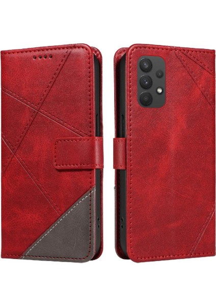 Samsung Galaxy A32 5g Deri Telefon Koruma Çantası ile Flip Case ve (Yurt Dışından)