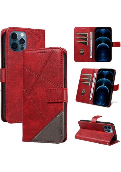 IPhone 12 Için Flip Case Pro Max ve Kart Yuvası Deri Telefon Koruma (Yurt Dışından)