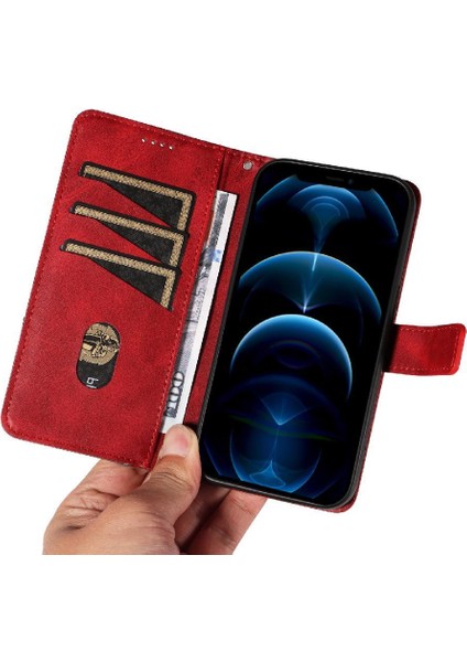 IPhone 12 Için Flip Case Pro Max ve Kart Yuvası Deri Telefon Koruma (Yurt Dışından)