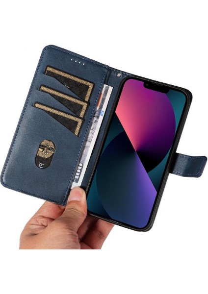 Elmas Dikiş Deri Telefon Koruması ile IPhone 14 Için Flip Case (Yurt Dışından) fiyatları