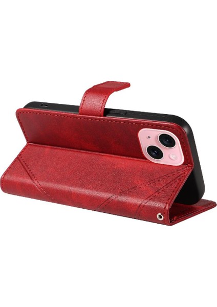 IPhone 15 Için Flip Case ve Elmas Dikiş ile Kart Yuvası Yüksek Kaliteli (Yurt Dışından) fırsatları