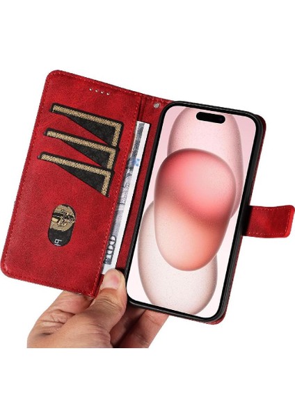 IPhone 15 Için Flip Case ve Elmas Dikiş ile Kart Yuvası Yüksek Kaliteli (Yurt Dışından) indirimleri