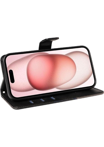 IPhone 15 Için Flip Case ve Elmas Dikiş ile Kart Yuvası Yüksek Kaliteli (Yurt Dışından) modelleri