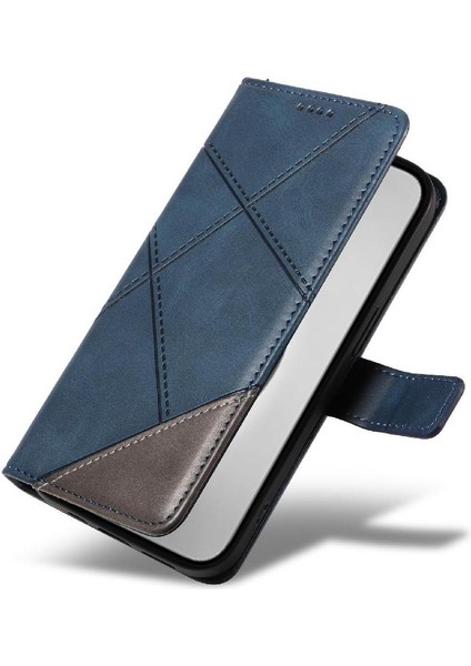 Elmas Dikiş Deri Telefon Kılıfı ile IPhone 16 Pro Max Için Flip Case (Yurt Dışından)
