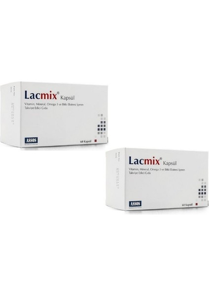 Lacmix 60 Kapsül x 2 Adet