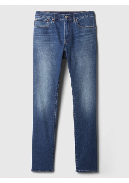 Erkek Mavi Gapflex Athletic Slim Soft Wear Jean Pantolon