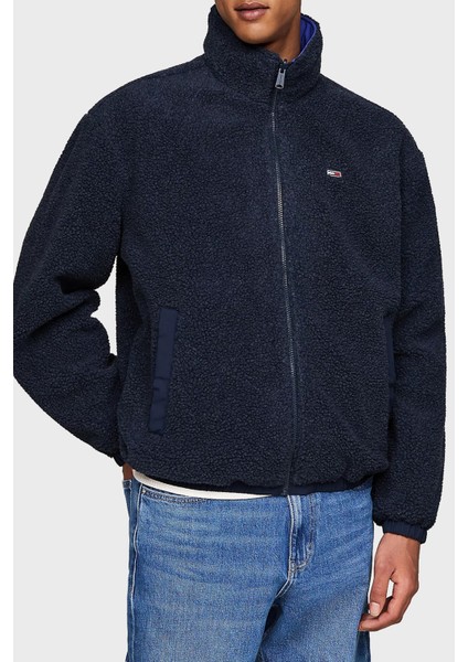 Logolu Regular Fit Çift Taraflı Polarlı Ceket Erkek Ceket DM0DM20462 C8T