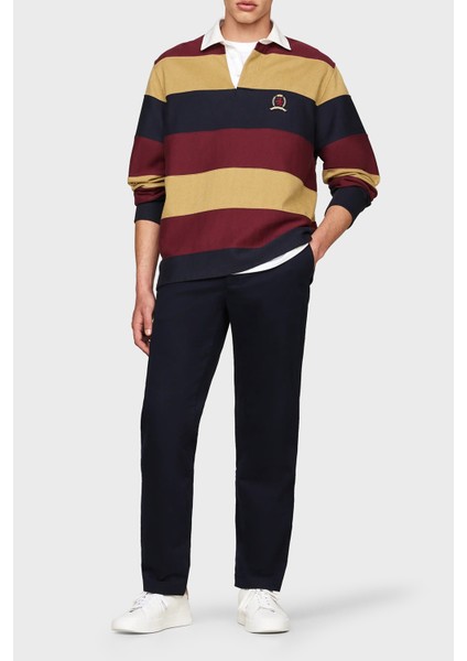 Streç Pamuklu Slim Fit Chino Pantolon Erkek Pantolon MW0MW37873 Dw5