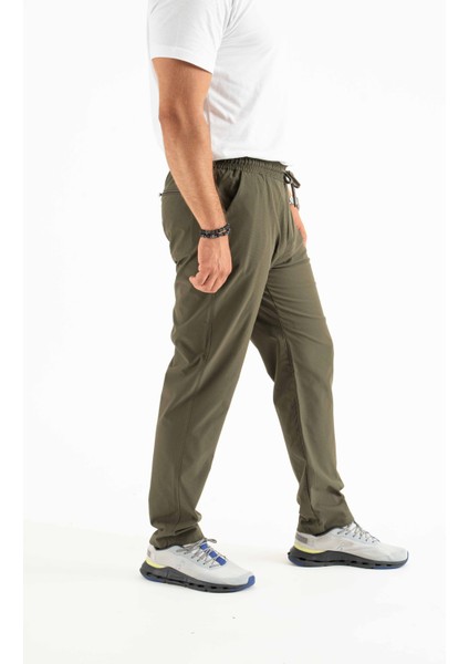 Longberg Erkek Beli Lastikli Bağcıklı Mevsimlik Jogger Spor Pantolon
