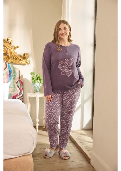 Kadın Suzi Büyük Beden Thermal Erik Moru Pijama Takım 0683 fiyatları