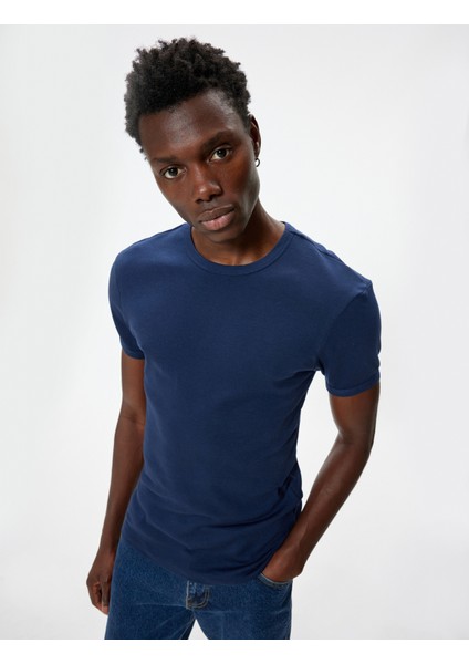 Basic Tişört Kısa Kollu Bisiklet Yaka Pamuklu fiyatları