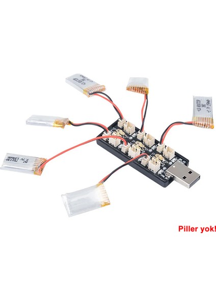 6 Kanal USB 3.7V Lityum Pil Şarj Kartı 0.6A / 0.2A 2mm ve 1.25MM Jst-Ph Soket Rc Oyuncak fırsatları